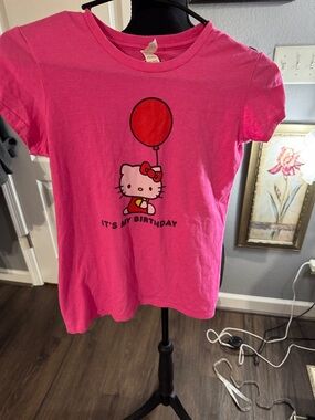 Hello Kitty Hot Pink Birthday Graphic Tee